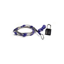 팩세이프 Pacsafe Wrapsafe 도난 방지 조절 가능한 케이블 잠금 장치 실버 One Size 191259