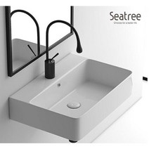 [씨트리] 언더 카운터 세면기 ST-L030U-black, 1개, 블랙