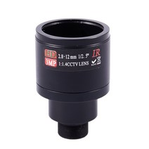 HD CCTV 렌즈 3.0MP M12 2.8-12mm 가변 초점 CCTV IR HD 렌즈 F1.4 수동 초점 줌, 보여진 바와 같이, 하나