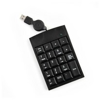 Coms 숫자 키패드 (USB 자동감김 케이블) 19키 블랙, 본상품선택, 본상품선택, 본상품선택