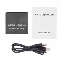 캡쳐보드 닌텐도 스위치 hdmi 방송용 외장 내장형 캡처보드 1080p 4k 비디오 캡처 장치 비디오 캡처 카드 동글 게임 레코드 라이브 스트리밍 브로드캐스트를 위해 USB, 검은색