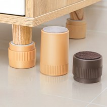 테이블 다리 연장 책상 높이 조절 가구 발 가구 높이기 발, 비조절형, 4cmX5cm, 우드원형 4개
