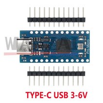 pro micro atmega32u4 5v16mhz 모듈(arduino용 2행 핀 헤더 포함) arduino mini usbmicro usbtype-c용 부트로더 포함, type-c usb 3-6v 파란색