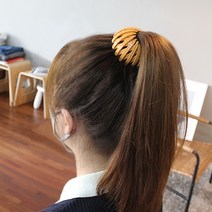 헤어핀 유광 만두핀 똥머리핀 똥머리 당고머리 헤어끈 올림머리 만두머리 곱창밴드 스틱밴드, 4-만두핀-그레이