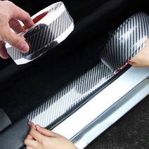 차량용 스커프 기스방지테이프 도어스텝 보호필름 1M, 선택1. 클래식 카본 스커프 5cm