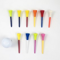 골프유단자 고무헤드 플라스틱 골프티 69mm 실리콘 미들티 30개입, 혼합 색상 69mm, 30개