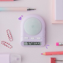 드레텍 디지털 타이머T-186 스탑워치 스톱워치, 퍼플, 1개