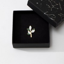 1+1 네잎클로버뱃지 행운 응원 선물 수유역 노점 다용도 브로치 남여공용 커플 브로치, 행운 클로버 2개세트