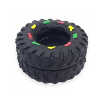 디작소 애견 강아지 고양이 장난감 실리콘 타이어, one color, free