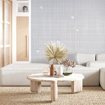 실크벽지 50cmX2.5m 타탄 입체꽃그레이/포인트 시트지 셀프 도배 시공 부분 스티커 보온 인테리어 방 원룸, 상세페이지 참조