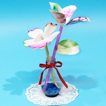크로마토그래피 꽃 (10인용) 전구모양 꽃병