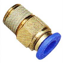 씨디씨 에어원터치피팅(신주-구리색) PC04-01 4mm 신주 (묶음(10ea))