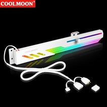 커스텀수냉 Coolmoon gt8 그래픽 카드 브래킷 5v argb 다중 인터페이스, 하얀