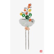 NASCHENKA 나스첸카 혜여 [나스첸카] 진심의 마음을 보세요 _ 비취 옥 뒤꽂이 비녀 은 공방 한복 예물 예단 머리장식 결혼준비 신랑어머니한복 쪽진머리비녀