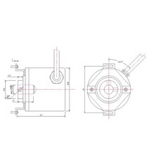 38mm 산업용 증분 광전 엔코더 100/200/360/400/600/1000/1024/2000/2500 펄스 중공 축 로터리, 01 100PPR_05 ABZ PNP