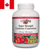 네추럴팩터스 크랜리치 크렌베리 컨센트레이트 500mg 180캡슐