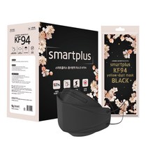 스마트플러스 KF94 블랙 벚꽃에디션 마스크 개별포장 대형 50매입 성인용, 2개, 50개입