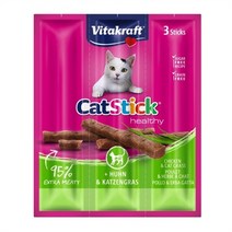 비타크래프트 캣스틱 치킨&캣그라스 3p 18g, 치킨/캣그라스 3p 18g