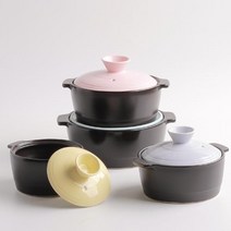 계란찜 미니 1인 도자기 찌개 하이라이트 직화 뚝배기 냄비계란찜뚝배기 계란찜냄비 미니뚝배기 도자기냄비 찌개냄비 하이라이트뚝배기 1인뚝배기 뚝배기냄비 도, 파스텔 뚝배기 소