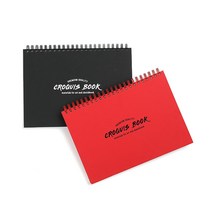 아트앤디자인 양장트윈링 크로키북 105g, B6