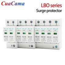 부품 1Pcs AC SPD 서지 보호기 저전압 분배 2P 3P 4P LBO 가정용 피뢰기 번개 보호 장치 스위치 모듈, [02] 3P AC, [01] 20-40KA(275V)