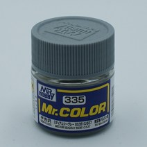 군제 Mr 하비 335 미디엄 씨 그레이반광 10ml 락카도료, 미디엄 씨 그레이