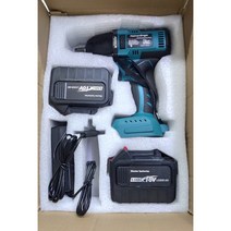 진정한 550N.m 18V 1/2 브러시리스 무선 임팩트 렌치 1830 1840 호환 가능... 자동차 수리 트럭 수리용 리튬 배터리, 25.UK - with 2 6.0Ah battery