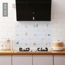 귀여운 만화 주방 스티커 고온 및 방수 붙여 넣기 자체 접착 호일 벽지 세라믹 타일 캐비닛 벽 스티커, sl-lb