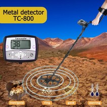 금속 탐지기 Pinpointer 방수 검색 코일 골드 탐지기 보물 사냥꾼 추적기 금속 파인더 LCD 보물 TC-800, 한개옵션0