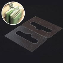 socean 디피 진열 상품 부착 고리 태그 -투명 접착판 6P 전시용 택 후크 디스플레이 구멍 진열대 훅 제품 플라스틱