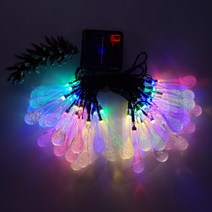 감성캠핑 조명등 50LED 물방울 모양 7M 장식용 조명등 트리등 10CM간격, 7M (50LED), 혼합불빛