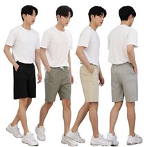 남성 여름 잠옷 트레이닝복 반바지 밴딩바지 빅사이즈 시원한 편안한 쿨 린넨바지 여름바지