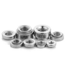 1060pcs 클린칭 너트 304 스테인레스 스틸 아연 도금 된 Swage M3 M4 M5 M6 M8 플러그 공작 기계 패스너, M6-2 20PCS, 304-CLS