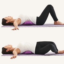 허리 스트레칭 기구 자세 굽은등 골반 척추 교정 교정기, 다크그레이