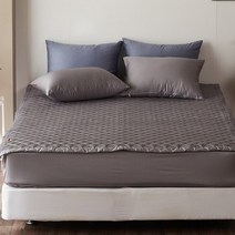 1300K 60수사틴 순면 침대패드 명품호텔침구SK슈퍼킹 그레이