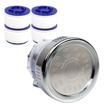 아쿠아듀오 플랙시블형 필터 싱크 헤드 SF-1000 +녹물 제거 리필 필터 4p, 3세트