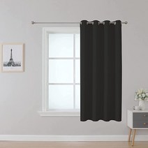 미국발송 Upcortinassi 내화성 암막 커튼 방염 커튼 학교 교실 기숙사 간호 가정용 라이트 베이지 132.1 x 160cm(52 x 63인치) 패널 1개