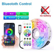 LED백라이트 USB Led 스트립 빛 5050 RGB LED 조명 5V 블루투스 유연한 리본 다이오드 테이프 전화 앱 제어, 03 Bluetooth Control_02 2M
