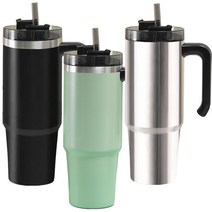 디지지 파스텔 진공 스텐 냉온 텀블러 900ml, 블랙