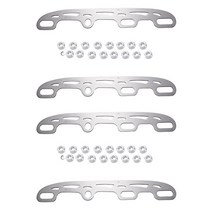 스노우 보드 바인딩 장비성 쌍 롤러 스케이트 스키 블레이드 스테인레스 스틸 인라인 피겨, 은, l