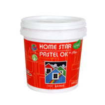 삼화 홈스타파스텔OK플러스 반광 1L 0.4L 친환경 목재 철재 몰딩 방문 페인트하다, 노랑