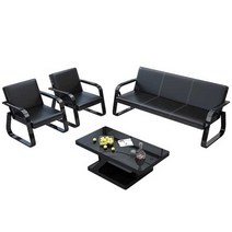 병원 대기 소파 로비 미용실 부동산 대기 응접실 소파, 단일상품3인