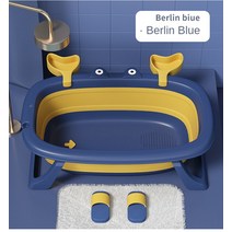 월풀욕조 스파 히노끼 2023 접이식 범용 목욕 배럴 아기 신생아 용품, 파란