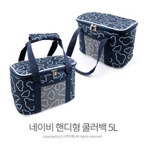 Kimspp 네이비 핸디형 보온가방(5L) 보냉가방 도시락가방 쿨러백 쿨러가방 파우치가방