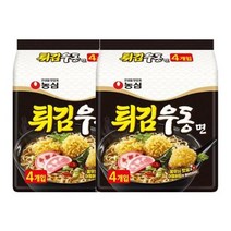 농심 간편식 튀김우동면(118gx4) x 2봉 겨울별미 존맛탱 1세트