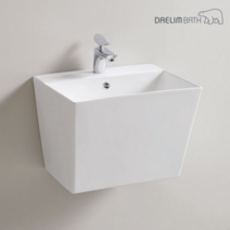 대림바스 CL-370 평면붙임세면기 반다리세면기 사각세면기 cl-370 (수전별도), 1개