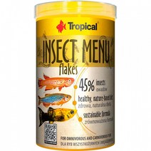 트로피칼 본사-인섹트메뉴 플레이크 tin 250ml 50g 3종류 곤충사료, 1개