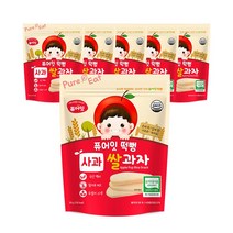 퓨어잇 떡뻥 쌀과자 30g, 쌀+사과 혼합맛, 6개입