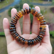 호박팔찌 천연석 원석 팔찌 여성 발트 식물 선물 독특한 수제 녹색 구슬 천연 보석 공장