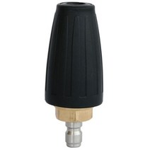 회전 터보 노즐 1/4 인치 빠른 연결 고압 세척기 클리너 액세서리 360 도 4000 Psi, Black